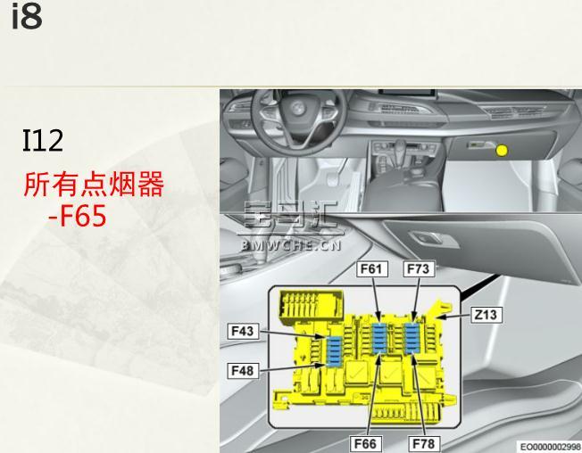 宝马325i保险丝分布图,宝马325i保险丝图解 宝马全系车型点烟器保险丝位置大全图解