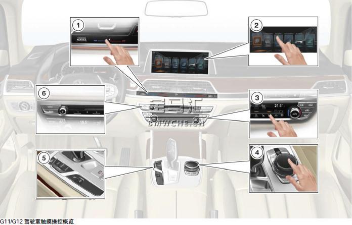 宝马新7系G11/G12底盘车型的显示和操作元件解析
