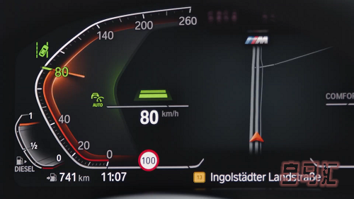 ID7自动巡航的限速信息和主动巡航如何配合使用教程