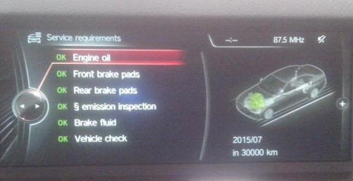 宝马PUMA技术通报--在PDI后机油保养显示错误