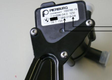 宝马PUMA技术通报-N63/S63/N74涡轮增压器辅助水泵损坏