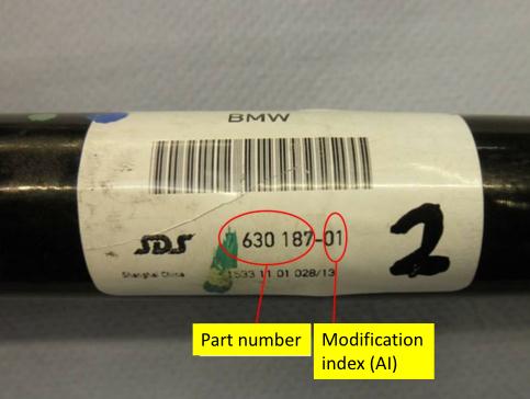 宝马PUMA技术通报-F10/F18传动半轴从后差速器中滑出