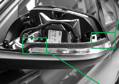 PUMA技术通报-60到80kmh起,外后视镜发出振鸣噪声